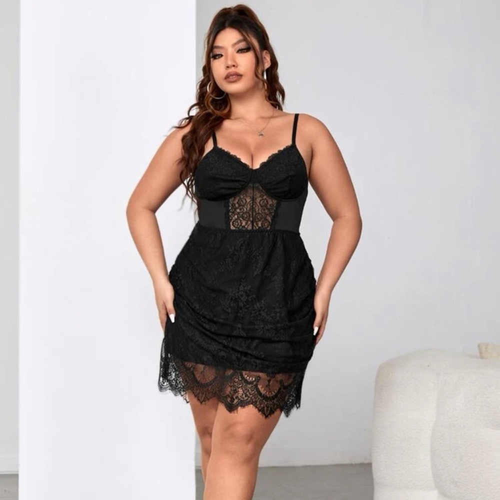White lace dress